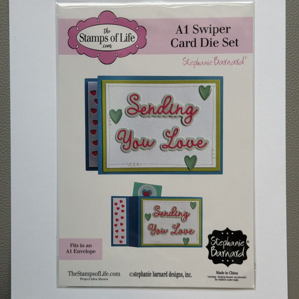 The Stamps Of Life A1 Swiper Card Die Set Exclusive Stephanie Barnard